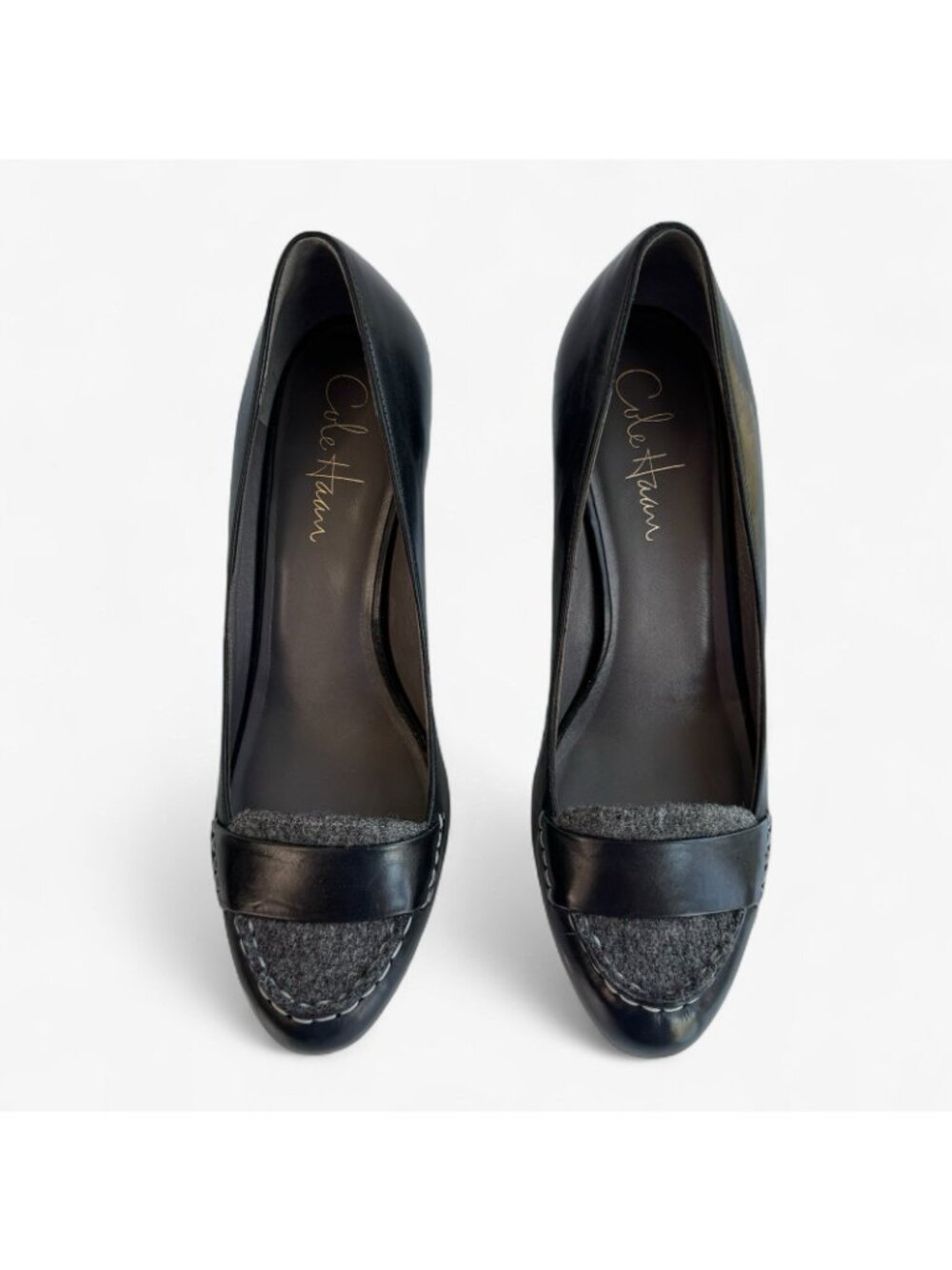 Cole Haan Nike Air Leather Wool Pumps Heels